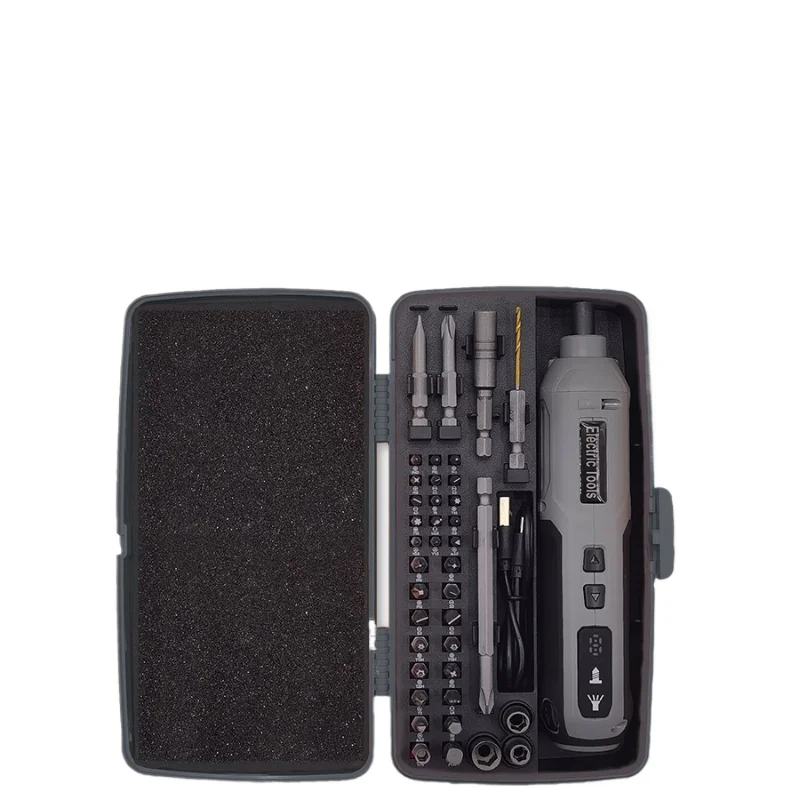 

~Electric screwdriver small rechargeable household set lithium battery combination multi-function tool