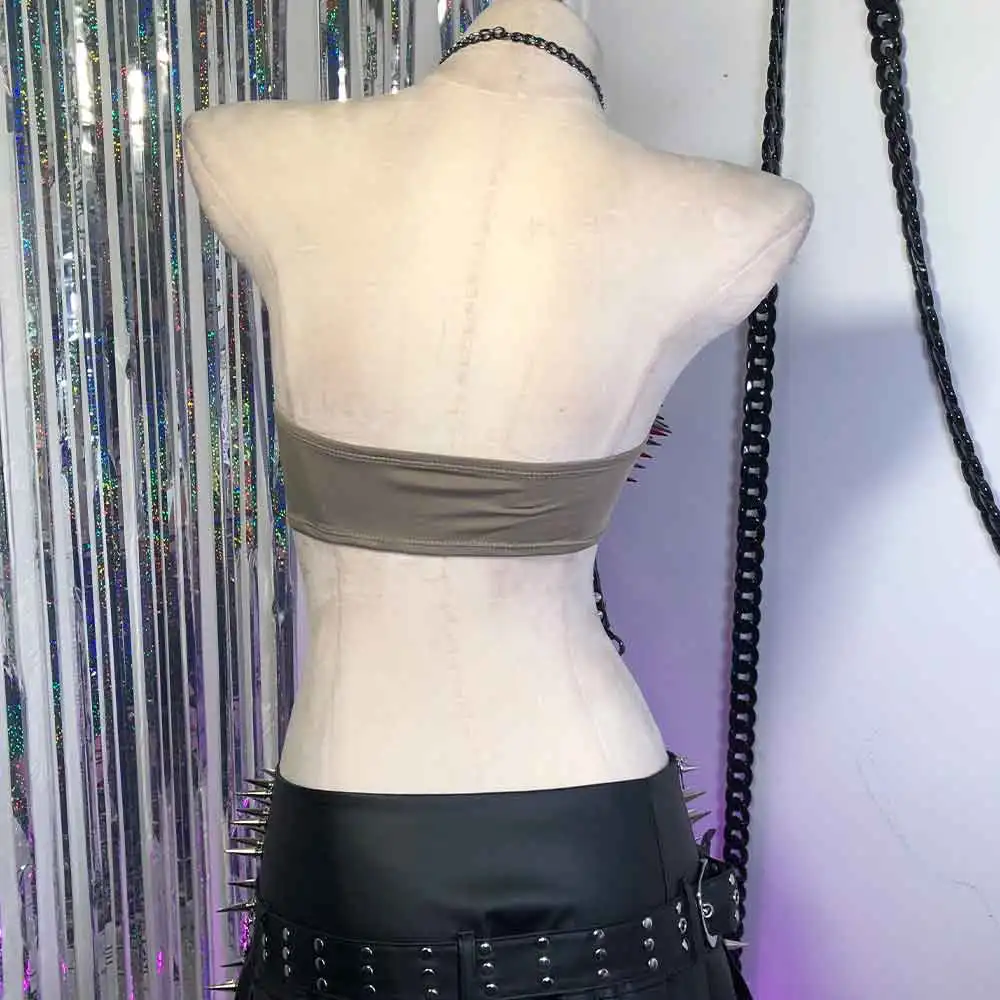 Kawaii Goth Teen Digital DIY 90s Grunge 2025 Y2K TOPS Trendy Emo Eco Punk Rock E-Girls Skull Gothic Tank Harajuku Hand Made