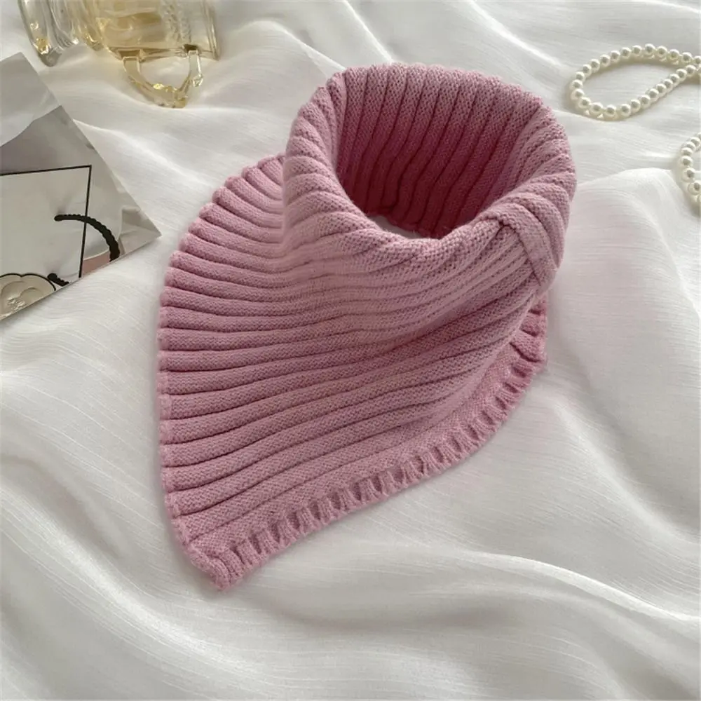 Winter Warm Windproof Scarf Neck Warmer Knitted Fake Collar Turtleneck