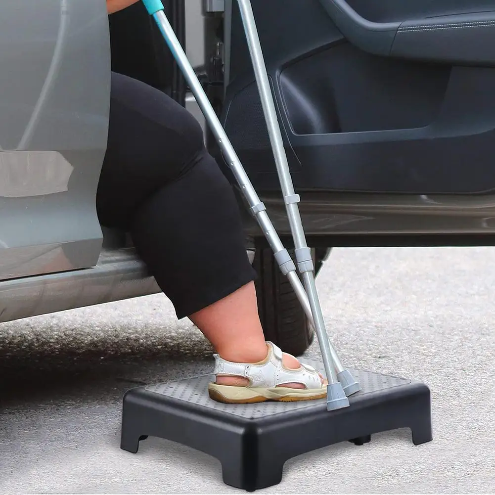 

1Pc Home Anti Slip Folding Stool Elderly Assistive Ladder Chair Walking Half Portable Aid Step Plastic O6D8