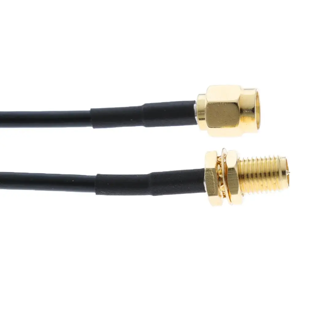 RG174 Antenna Connector Extension Cable Flexible RP-SMA Adapter for 4G LTE Router Wireless Network