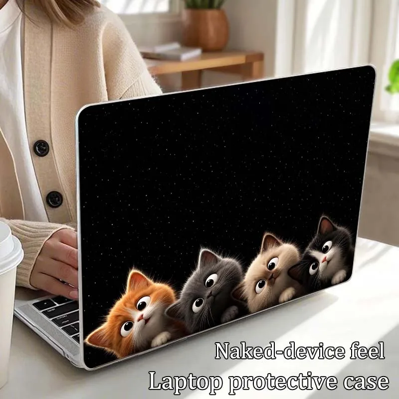 Cartoon Cat Design Cover For Apple MacBook Air Pro 13.3 14.2 15.3 11.6 12 16 13 inch Laptop Protective Case Hard Shell