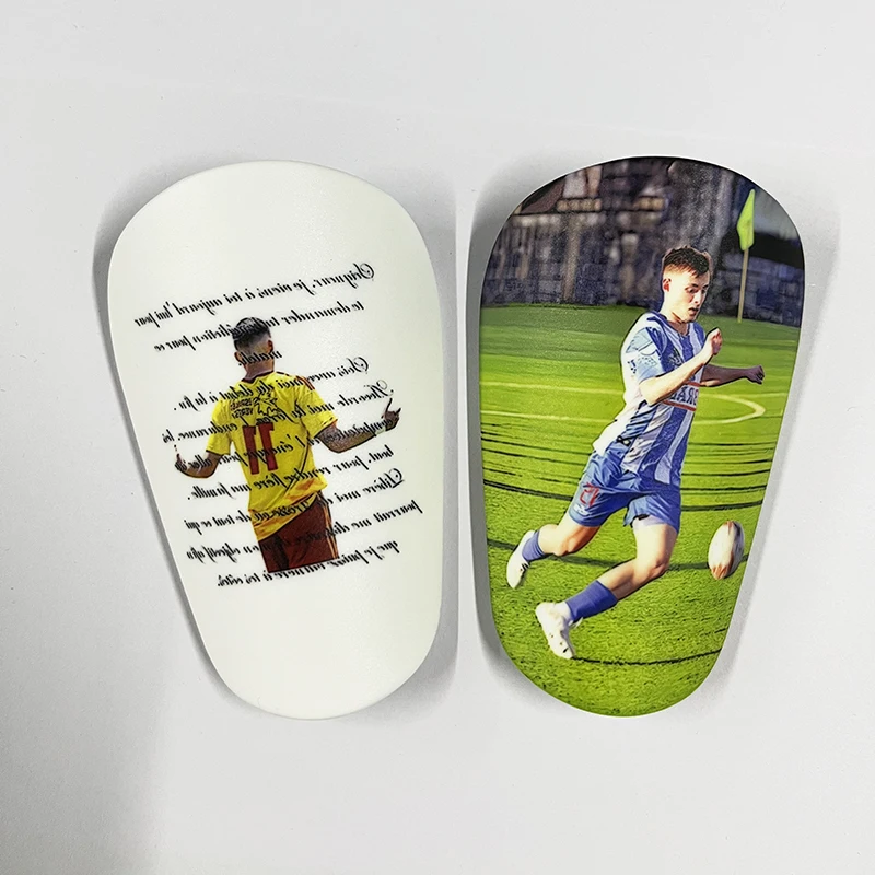 Personalizado Super Mini Caneleiras para Crianças e Adultos, Personalização de Foto Pessoal, Futebol Shinpads, Presente de Natal Infantil, 5-8cm,