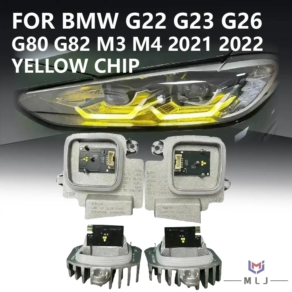 

For 2021 2022 BMW M3 M4 G82 G23 G80 G22 G26 DRL Non-Laser Headlight Yellow White DRL LED Turn Signal Module Angel Eye Module