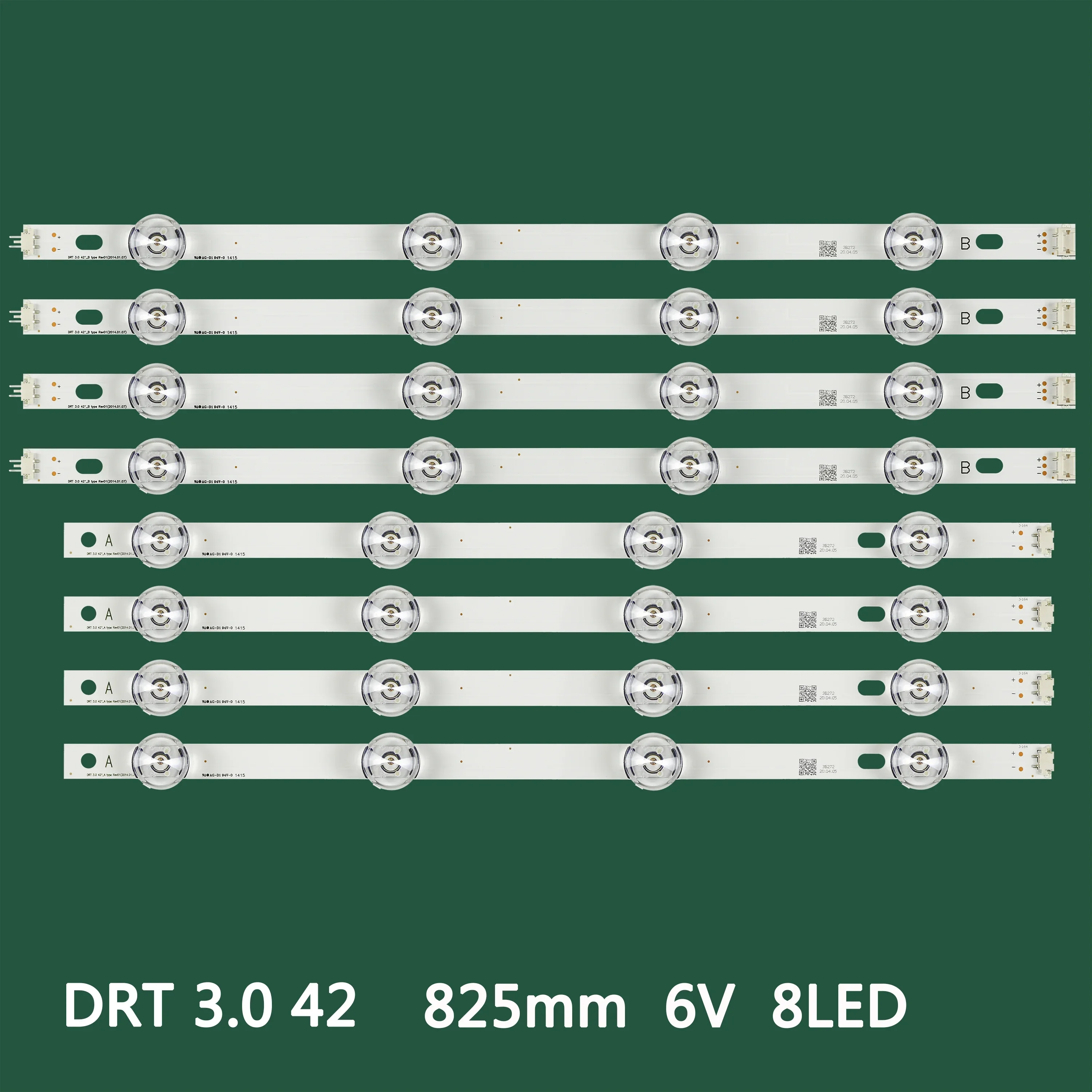 LED strip(8) for 42GB6500-CA 42LB5500-ZA 42LB550B-ZA 42LB551V-ZC 42LB5820-ZJ 42LB5520-CA 42LB582B-ZJ 6916L-1709A 6916L-1710A