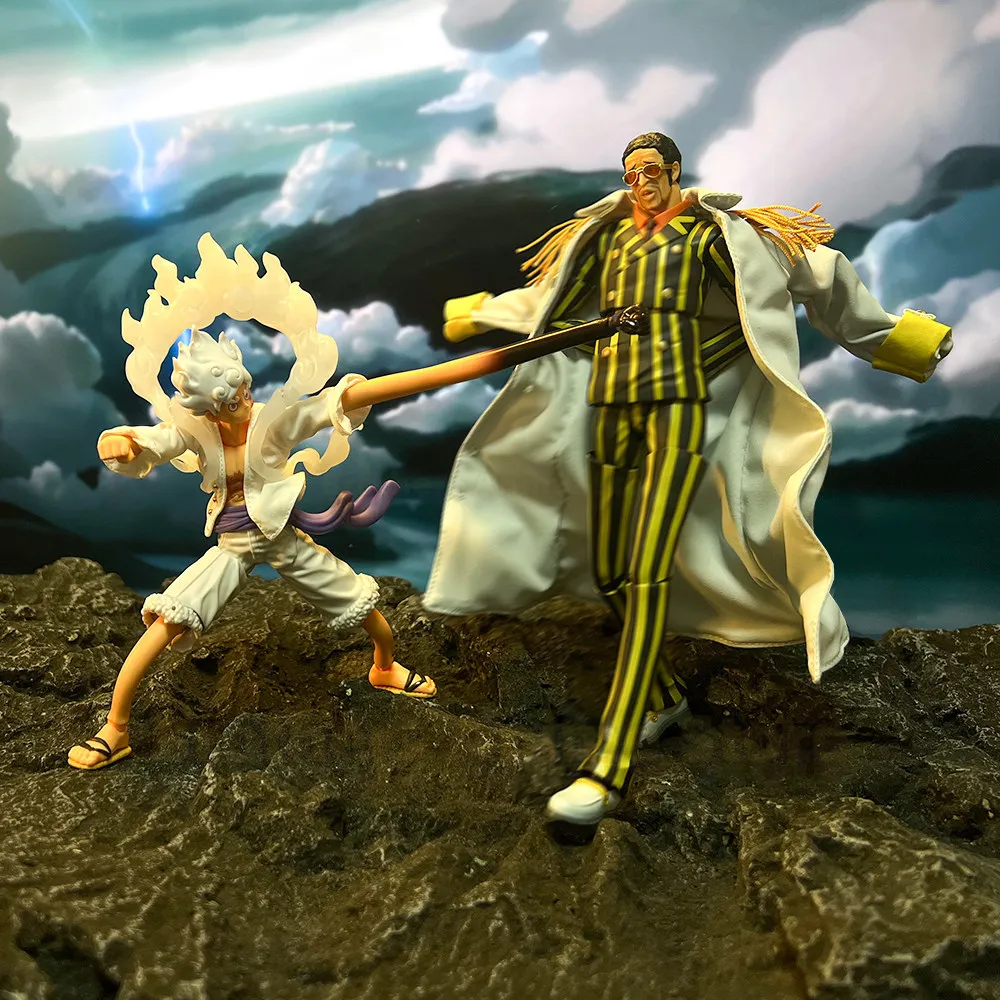 

Original shf One Piece Admiral Kizaru Cloak Unmanned Doll