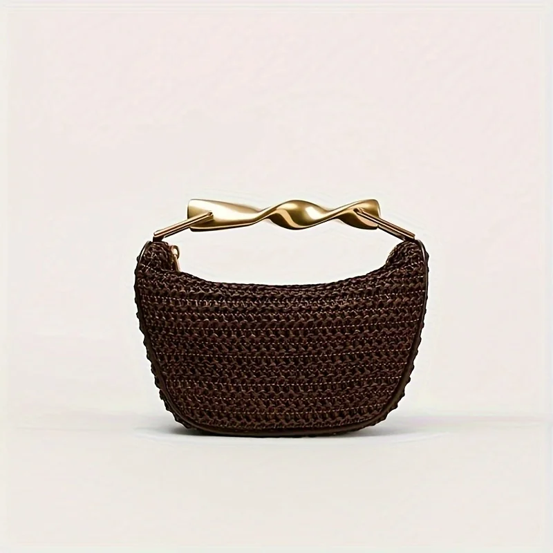 

Women’s Straw Beach Bag – Elegant Woven Clutch & Fashionable Crossbody Tote for Vacation, Seaside Getaways, and Casua Outings.