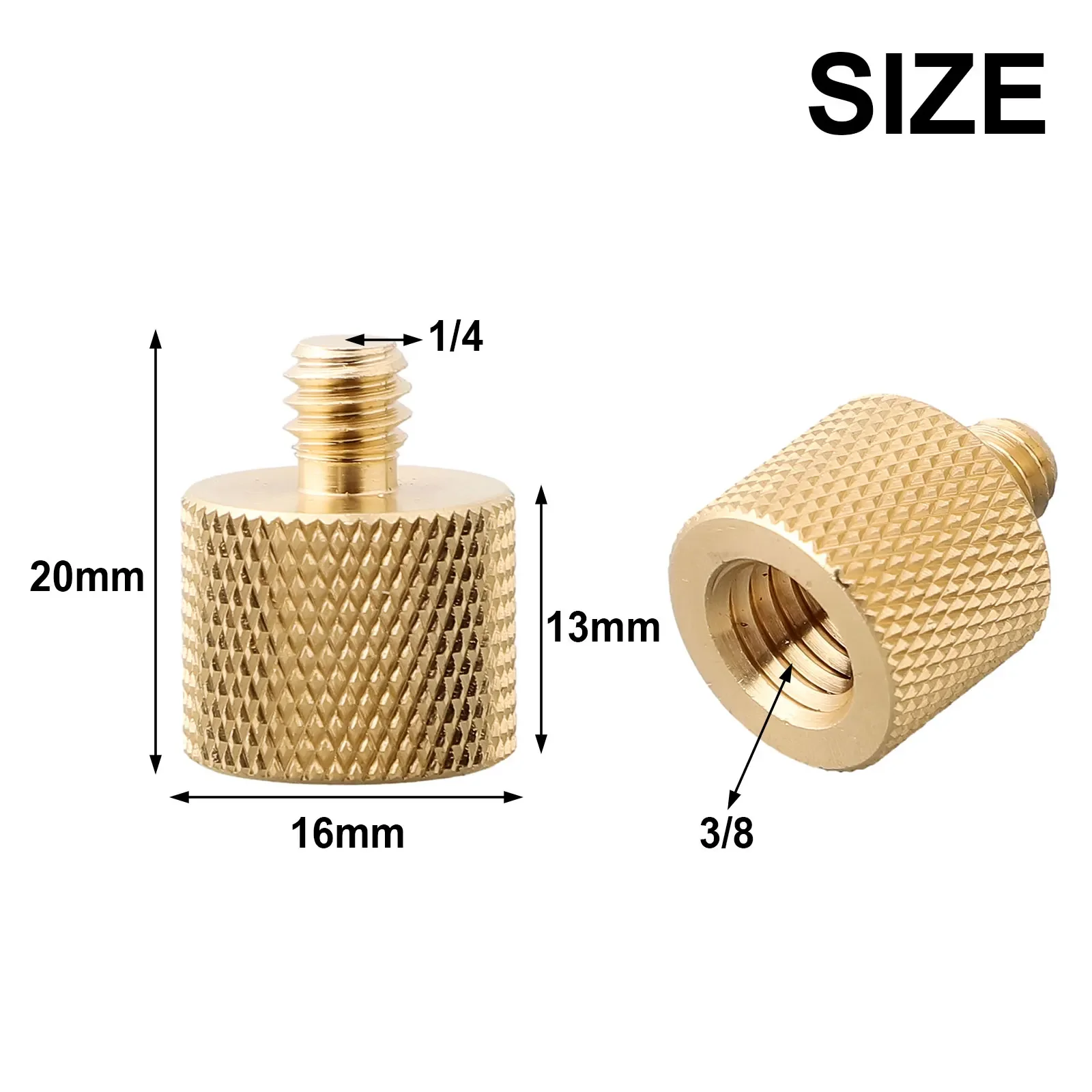 1/4 3/8 To 5/8 Female Male Threaded Screws Mount Adapters Tripod Camera Studio Threaded Screw Mount Adapters LS082 For Tripods