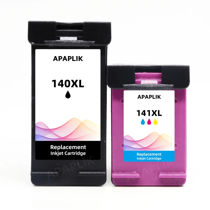 APAPLIK Compatible 140 141 XL Ink Cartridge Replacement For HP 140 141 Photosmart C4283 C4583 C4483 C5283 D5363 D4263 Printer