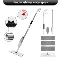 Spray Mop with Refillable Bottle 360° Rotation Reusable Ultra-Absorbent Pad Flat Mops for Hardwood Laminated Home Floor Cleaning