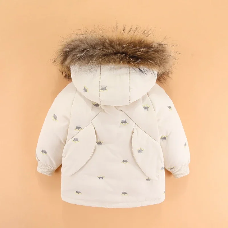 2024 Winter -30° Children Clothing Set Down Jacket Jumpsuit Baby Boy Parka Girl Clothes Toddler Thick Warm Overalls Snowsuit