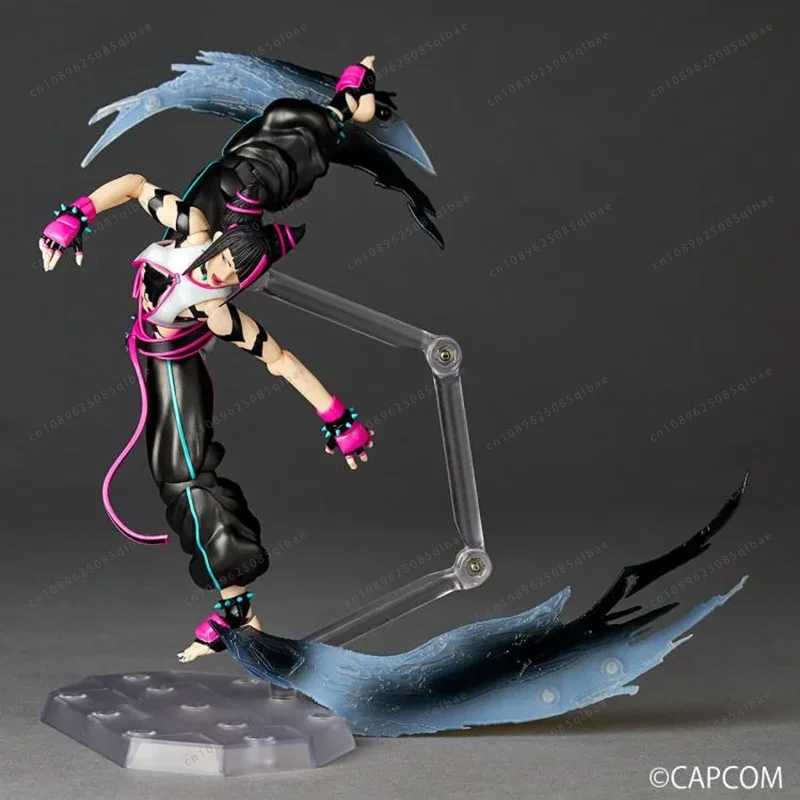 【متوفر 】Kaiyodo Street Fighter 6 Juri Amazing Yamaguchi Revoltech Juri in Stock Anime Action Collection ألعاب مجسمة