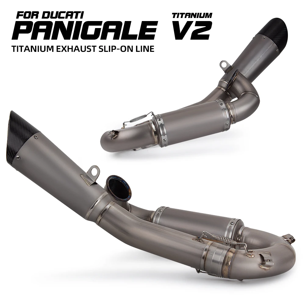 

Streetfight V2 Exhaust Muffler For Ducati Panigale V2 V2R Street Fight V2S 2020-2024 Motorcycle Slip on Line Project S1 Tube