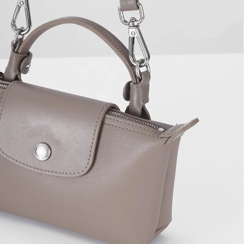 Tracolla di ricambio in pelle per borsa a tracolla, adatta per mini tracolla Longchamp senza modifica di punzonatura