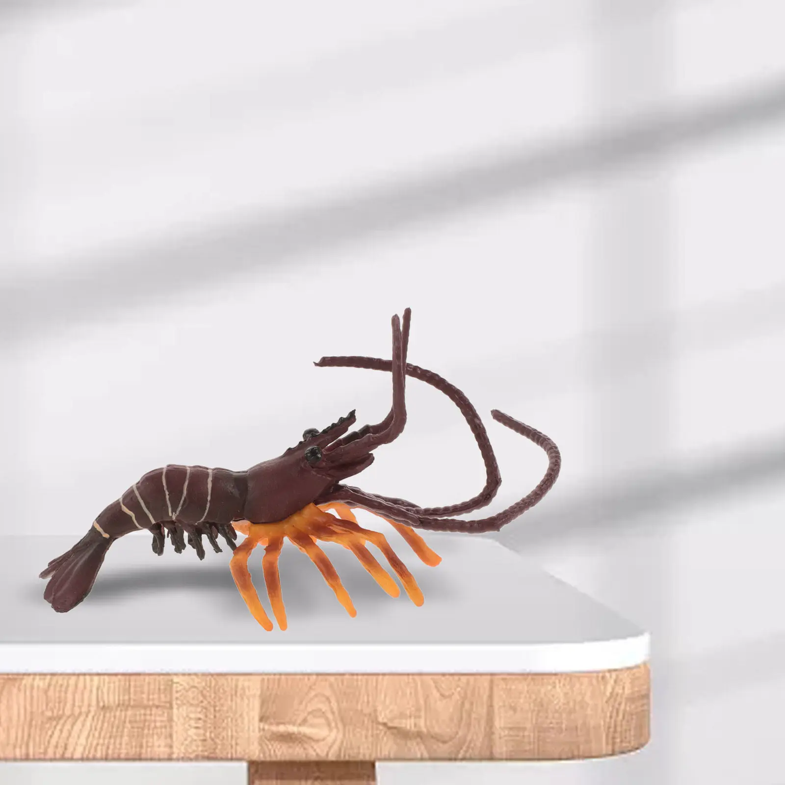 

Lifelike Shrimp Simulation Plastic Decorative Realistic Shrimp Display for Home Garden Yard Balcony Learning Photography Prop