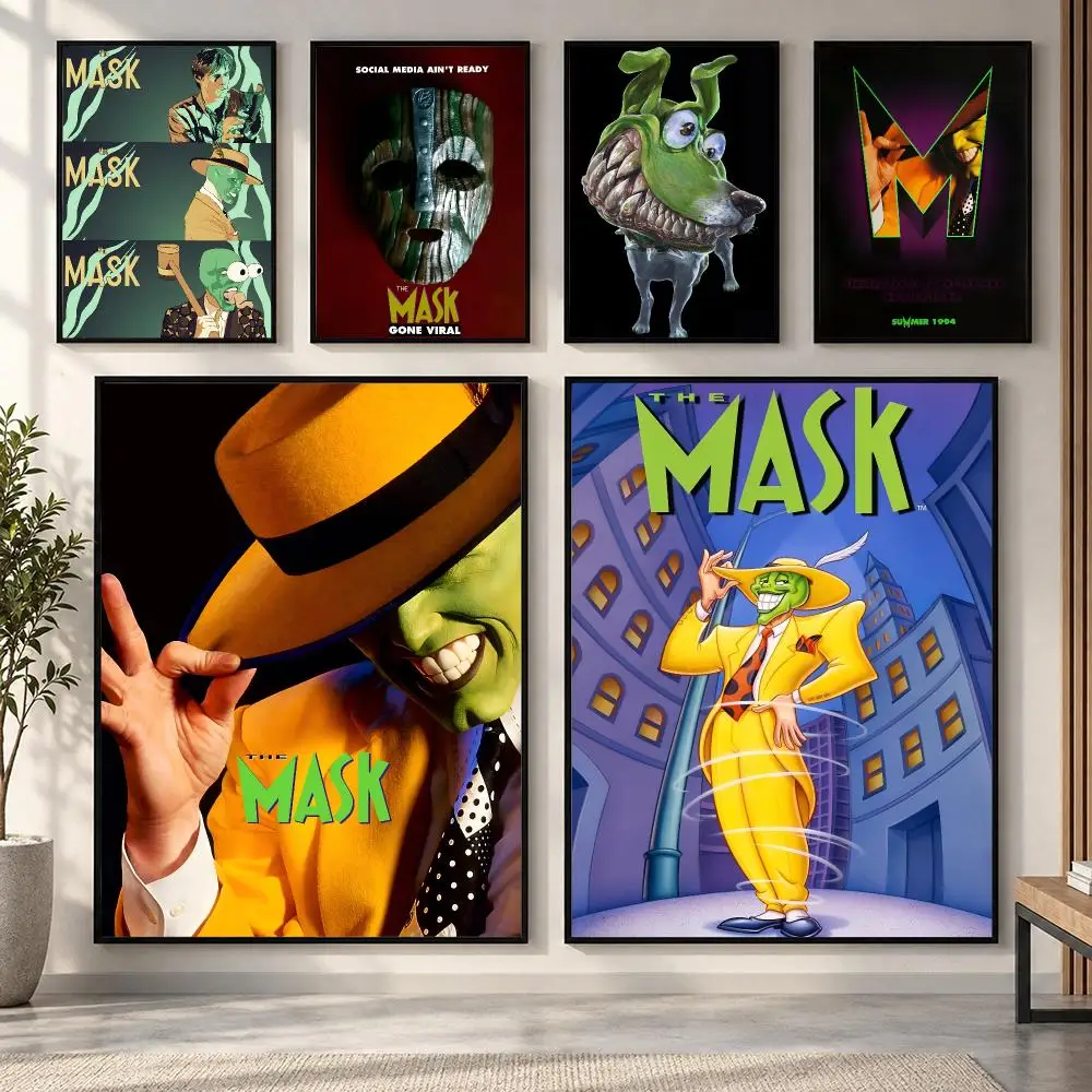 1PCThe M-MaskS Movie Poster HD art sticky wall waterproof home living room bedroom bar aesthetic decoration