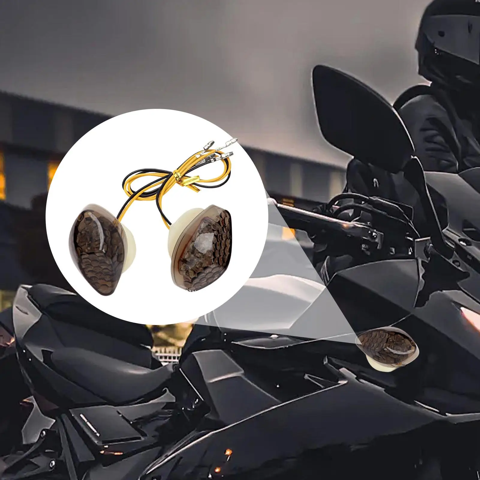 For CBR 600 F4 F4i CBR600RR CBR1000RR Motorcycle Turn Signals Scooter LED Signals Lights Bright Motorcycle Turn Lights For