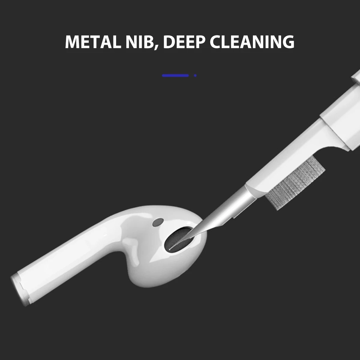 Picture 5: Cleaner Kit for Airpods Pro 3 2 1 Bluetooth Earphones Cleaning Tool Durable Earbuds Case Clean Brush Pen for Xiaomi Buds 5 Pro