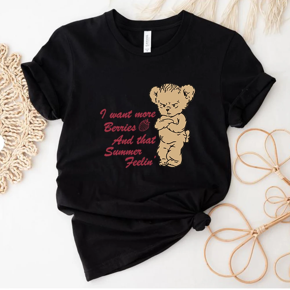 Ha Ha Ha Bear T Shirt More Berries Angry Bear Shirt Love on Tour Graphic Shirts HS Shirt Tee Fan Gifts Unisex Casual Tops