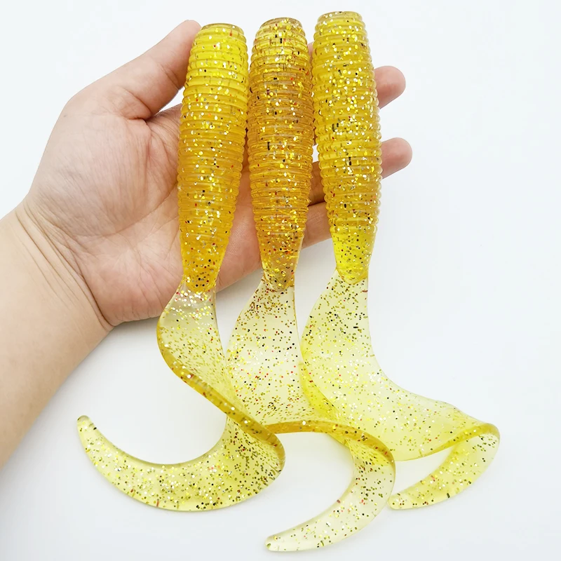 3 Stück Angelköder, weicher Kunstköder, 17,5 cm/6,89 Zoll/52 g, weiche Angelausrüstung – Detail 7