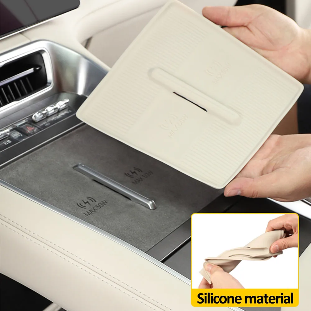 

Central Control Wireless Charging Silicone Pad For Denza N9 2025 Interior Modification Supplies Special Water Cup Cover