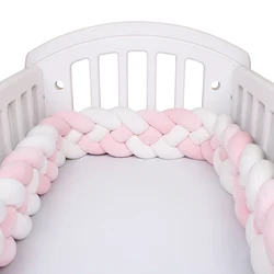 Widen Braided Crib Bumper Boy Girl Bumpers For Baby Bed Organizer Cot Protector Newborn Bed Accessories Room Decor Gift