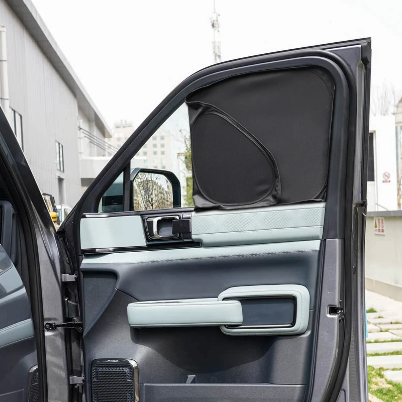 Parasol de privacidad para ventana de coche, color negro, para BYD DENZA B5 FCB BAO 5 LEOPARD 5 2024-2026, cubierta protectora de aislamiento térmico Anti-UV, accesorio