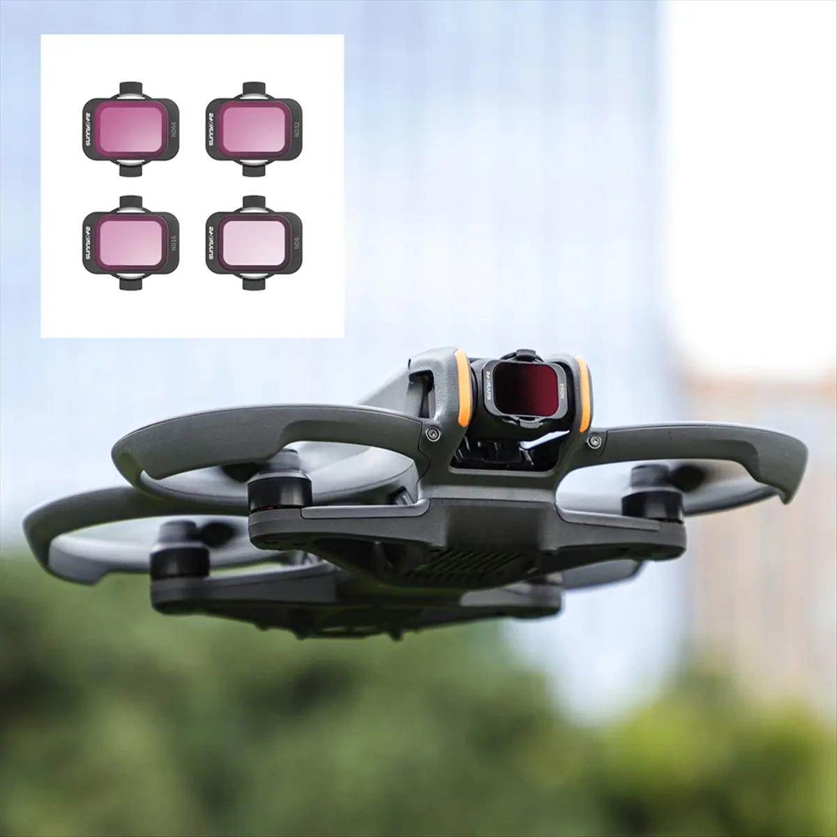 Y69A SUNNYLIFE ND8+ND16+ND32+ND64 Filter Drone Filter for AVATA 2 Filter Crossfitter Light Reduction Filter Accessories