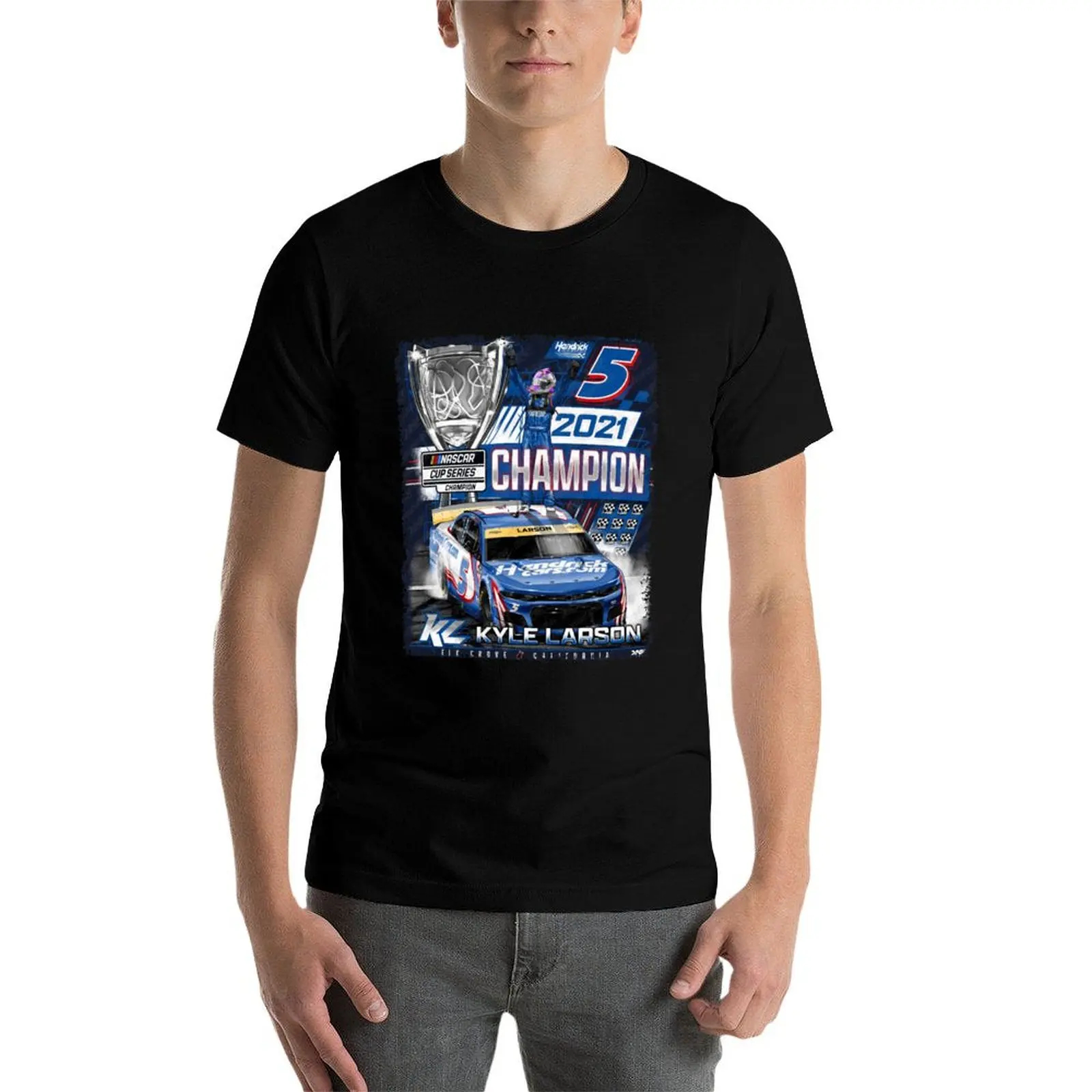 

Kyle Larson Championship T-Shirt man t shirts graphic t shirt man cotton cotton t shirt man T-Shirt