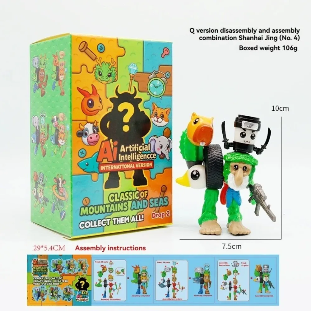 2025 Nuovo Carino Mini Fai Da Te Cervello Italiano Figurine Assemblaggio di Giocattoli Modello di Fusione Ornamenti Da Scrivania Regalo Di Compleanno Per Bambini