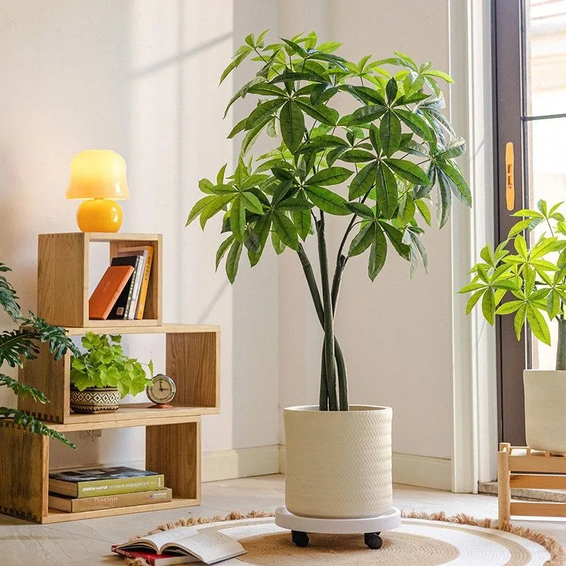 Simulation plant large fortune tree potted plant, living room office landing, opening housewarming lucky decorative ornament