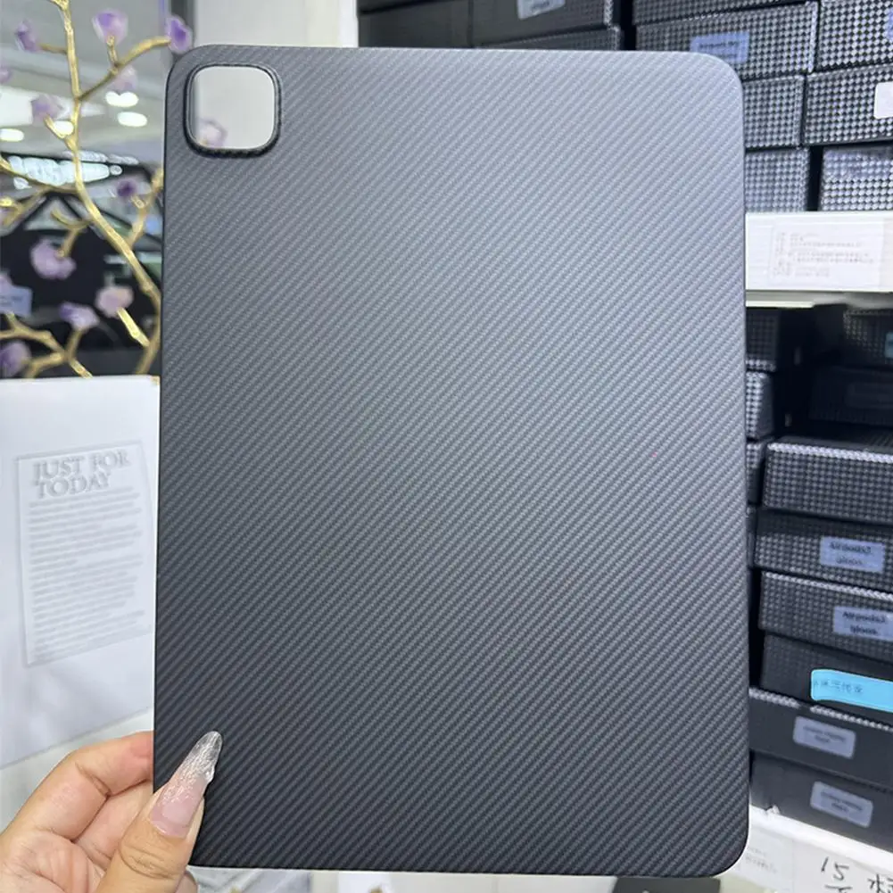 Imagem -03 - Fibra de Carbono Aramida Tablet Capa Protetora Anti-fall Voltar Shell Shell Protetor Apple Ipad Pro 11 2023 Real Case de