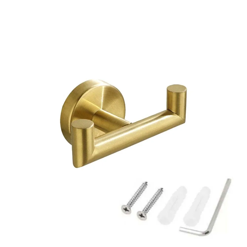 

Стеллаж для хранения, настенный крючок для одежды, домашний декор, органайзер для прихожей, вешалка для полотенец для ванной комнаты, халат/кепка из нержавеющей стали