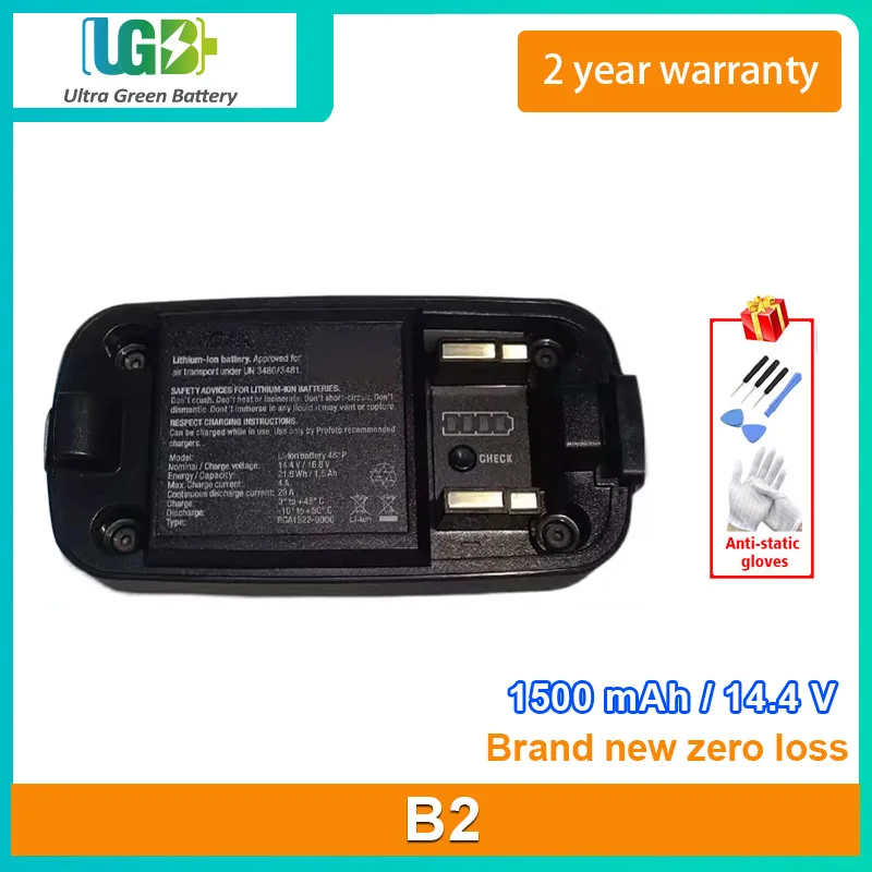 

UGB New Battery For Profoto B2 lithium battery 1500mAh 21.6Wh 14.4V