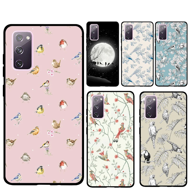 Birds Flock Phone Case For Samsung Galaxy S25 Ultra S9 S10 Plus S20 FE S21 S22 S23 S24 Ultra Back Cover