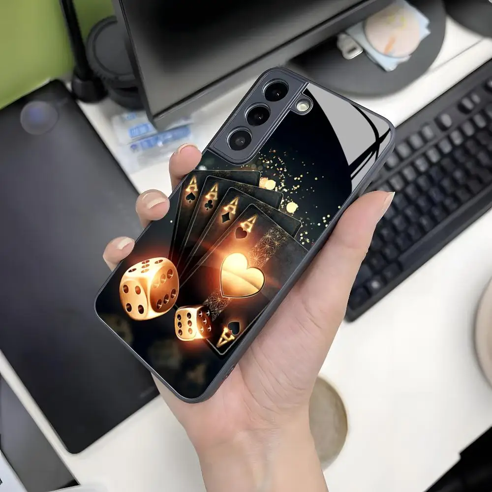 dice-poker-casino-caso-de-telefone-para-samsung-s24-s23-s22-s20-fe-s21-note20-ultra-plus-fe-capa-de-vidro-magnetico