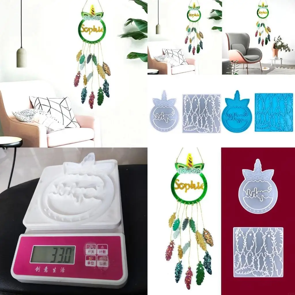 

Wind Mould DIY Molds Featehr Wind Chimes Casting Silicone Resin Mold for Pendant Home Decor Wall Hanging Ornament