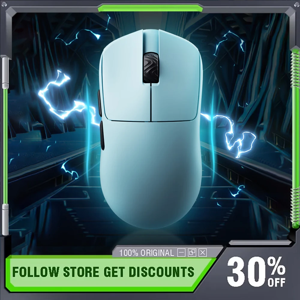 SCYROX V6 Mouse Wireless Wired Dual Mode PAW3950 Sensor 30000DPI Nordic52840 Lightweight Ergonomic Design 8k Gaming Mouse