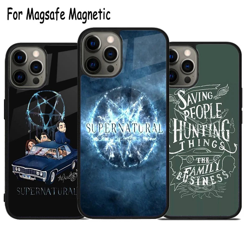 Supernatural Quotes Wireless Charge Magsafe Phone Case For iPhone 15 16 14 13 11 12 Pro Max Plus Magnetic Bumper Cover