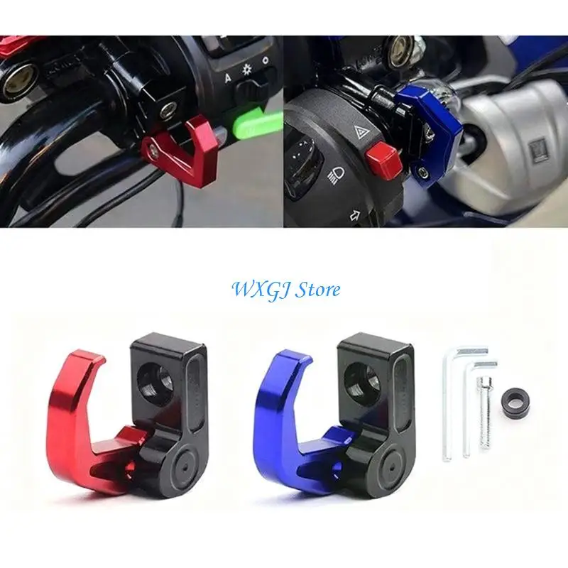 

37JE Aluminum Alloy Motorcycle Handlebar Foldable Hook For Helmet Bag Storage Mounting On Scooter Motorbike Accessories
