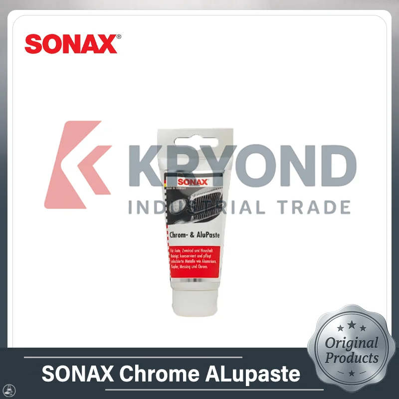 

SONAX Chrome AluPaste Полировальный металл Высокопроизводительный чистящий и защитный состав для хромированных и алюминиевых поверхностей