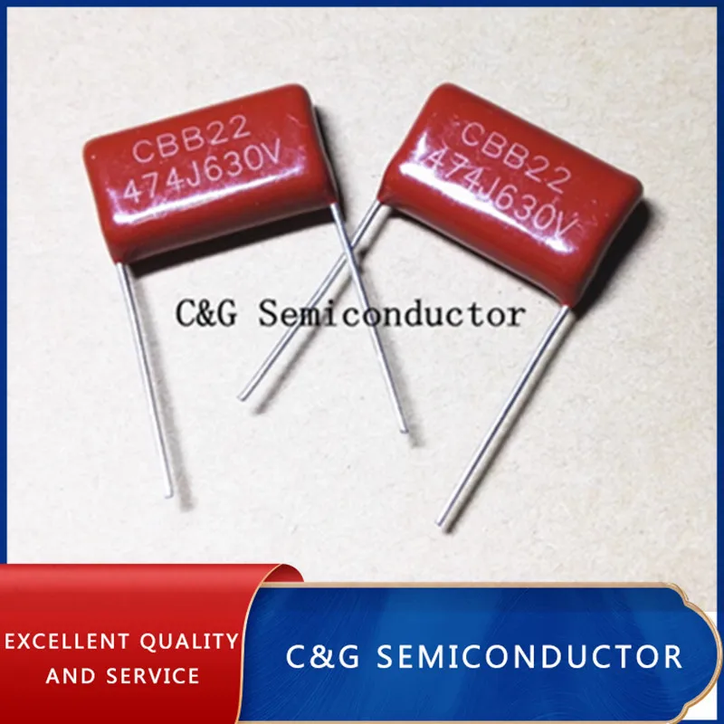 10 قطعة 630V 474 0.47 فائق التوهج 474J مصرف البحرين المركزي CBB22 P = 20 مللي متر MPP الممعدنة فيلم البولي بروبلين مكثف نوعية جيدة بنفايات