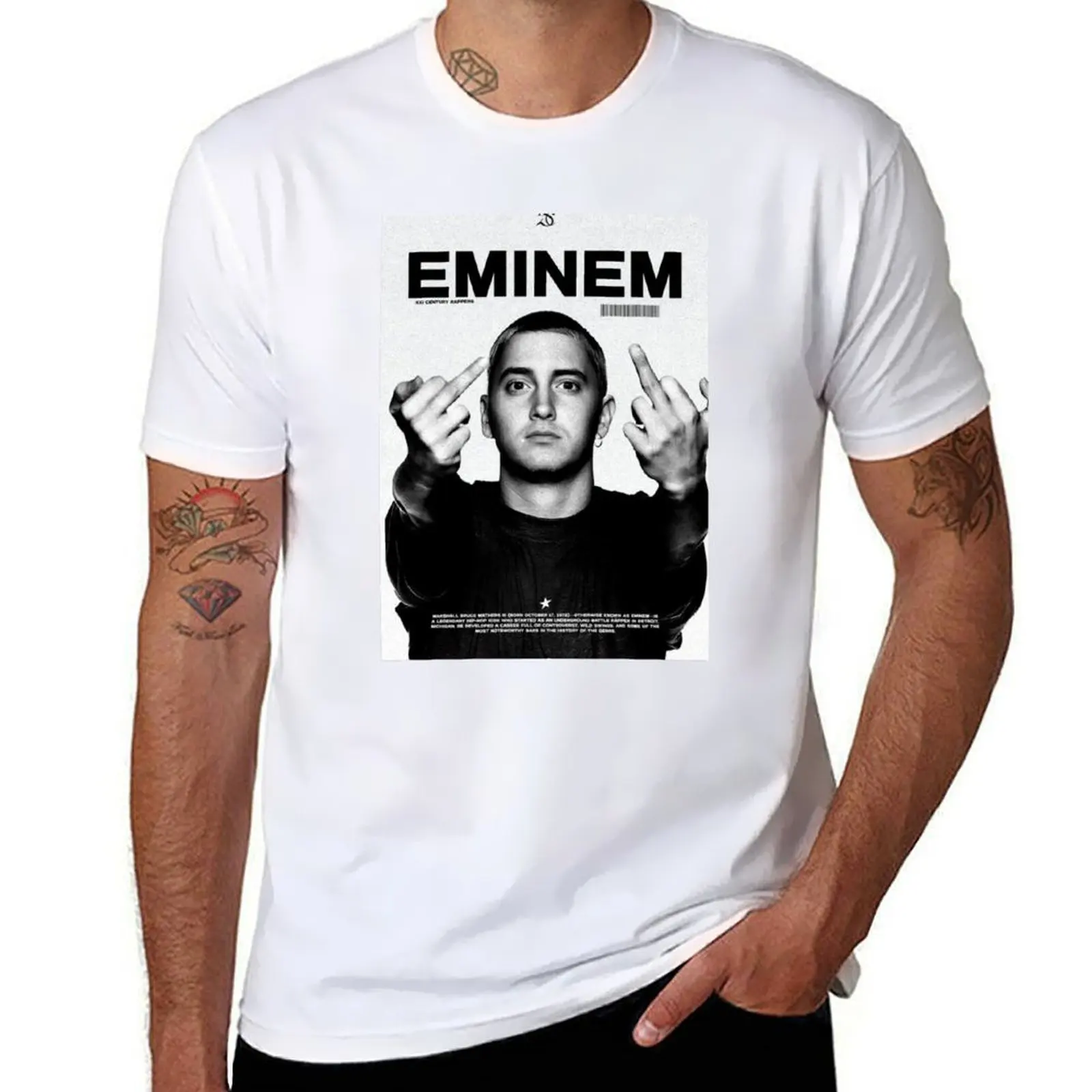 EMINEM T-Shirt All Match Basic Short Sleeve Top