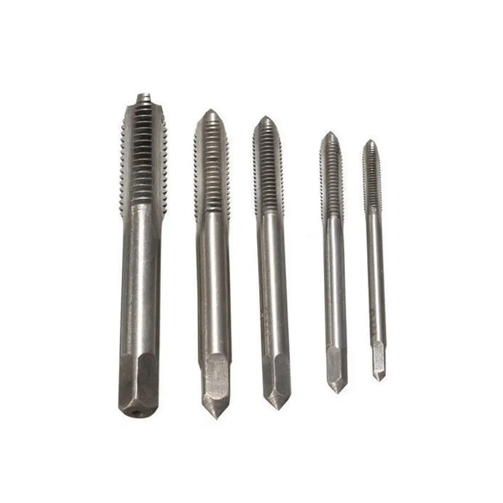 Máquina HSS con punta en espiral, tornillo recto estriado, rosca de mano, brocas de grifo, M3, M4, M5, M6, M8