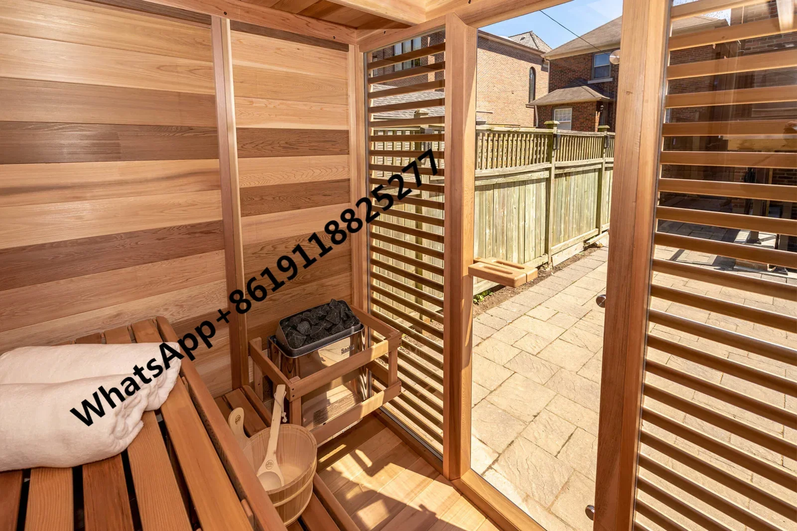 outdoor cube sauna garden sauna New Design Canadian Red cedar 4 person