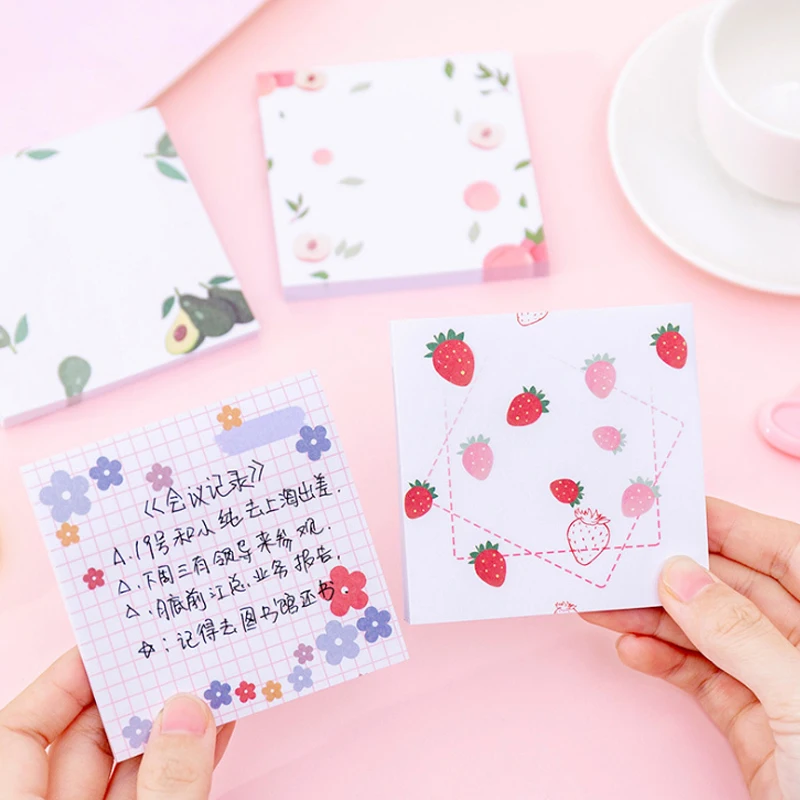 1pack /lot Cute Florist Sticky Notes Stationery Kawaii Stickers Scrapbooking Papeleria Stickers planner Memo pads Planner