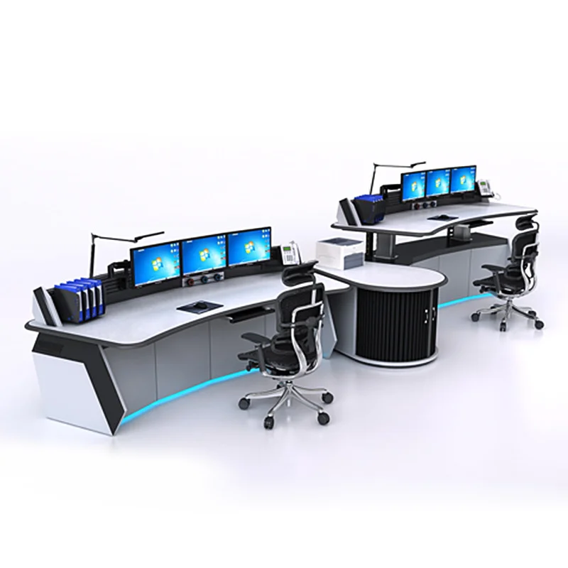 HAOYUAN Source Factory Modular Workstations Space Planning Design Command Control Center Console Desk Office Monitor Room Tables