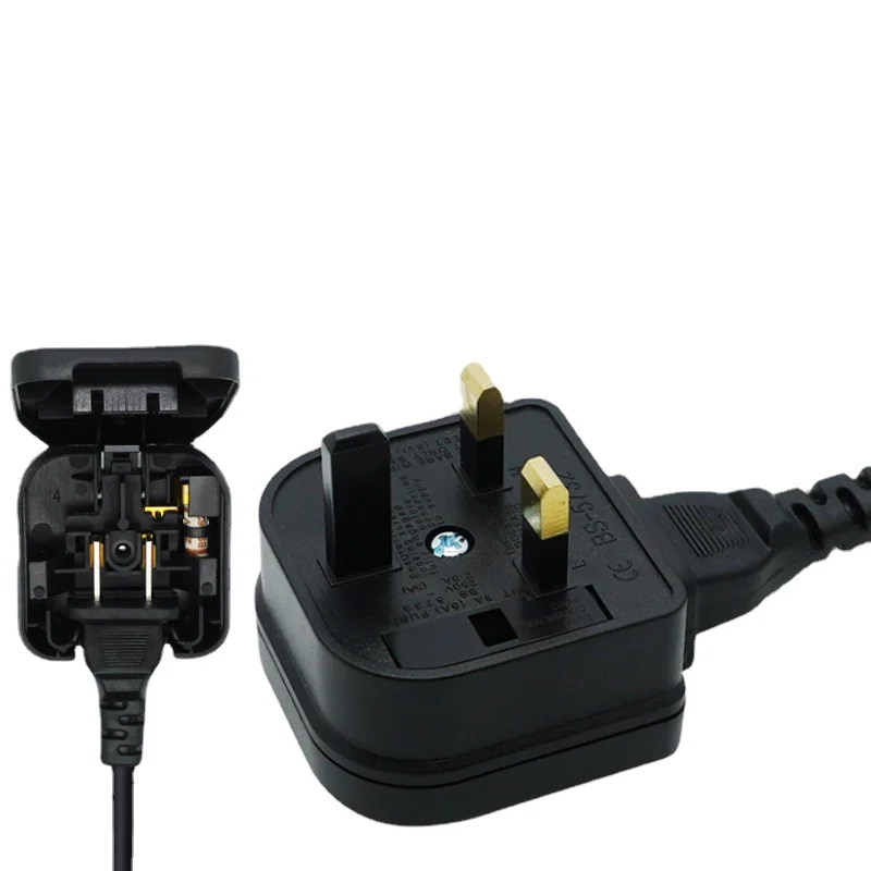 Ons Naar Uk Plug Adapter Box Type Ronde Twee Pinnen Converteren Naar 3 Pins Conversie Elektrische Stekker Scheerapparaat Plug Met Gesmolten 13a