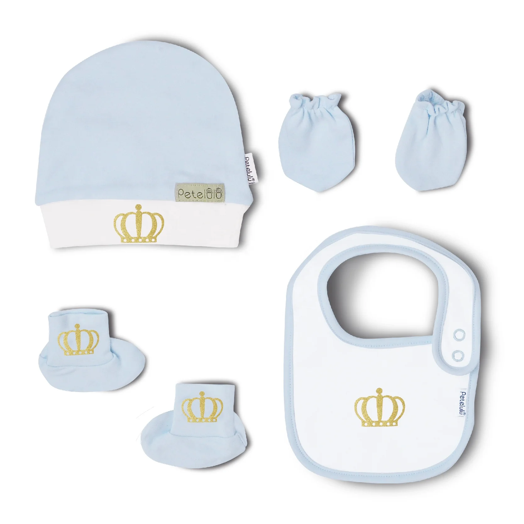 Wholesale New Born Baby Clothes Boys 0-3 Month Baby Toddler Clothing Organic Cotton Crown Baby Gift Set