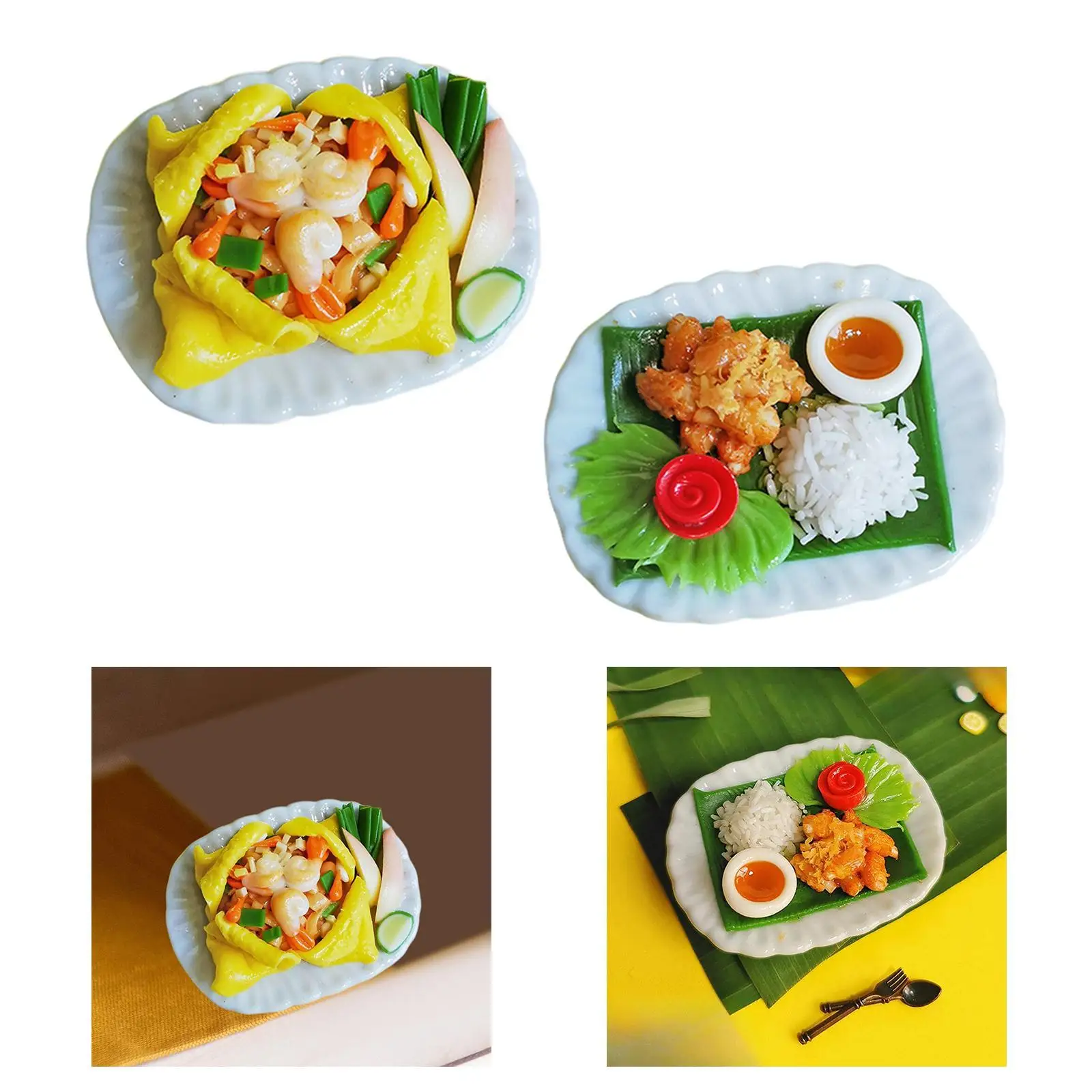 Jouets alimentaires pour maison de poupée, nourriture de cuisine, accessoires portables pour maison de poupée pour l'extérieur,